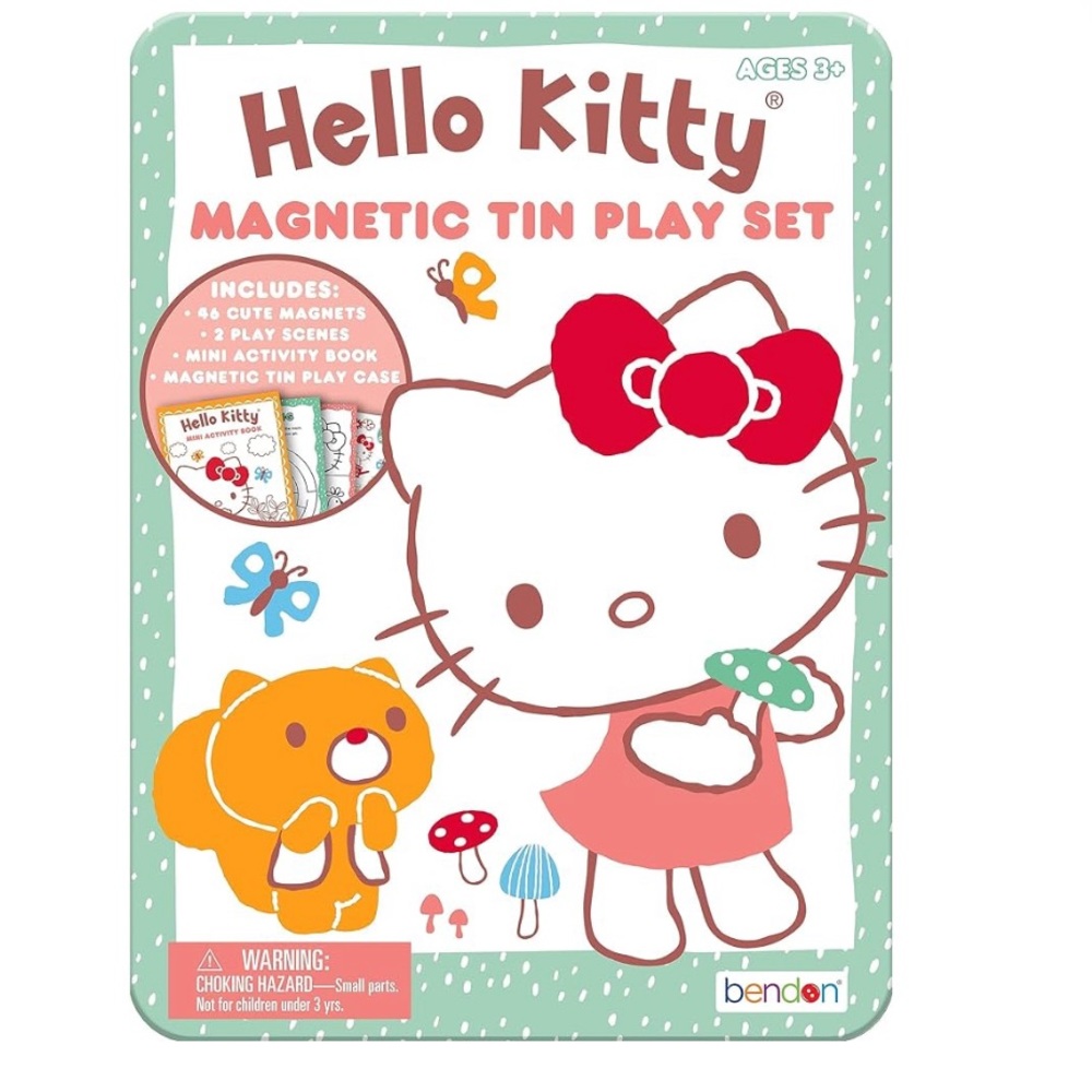 Hello Kitty Magnetic Tin Play Scene Kit, Imaginative Play